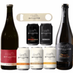the collection of ciders included in the online cider pack, DIY cider tasting.