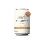 organic vintage dry cider can with Daylesford Cider branding. Bronze Medal winner